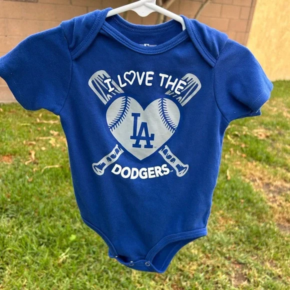 Genuine Merchandise Royal Blue Dodgers Baby Bodysuit - Picture 1 of 8